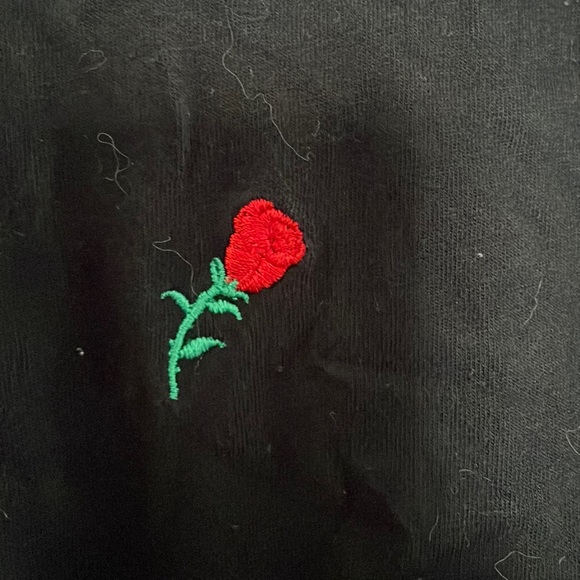 Rose Embroidered Cooke Collective Tshirt - Picture 2 of 2
